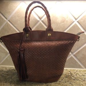 Patricia Nash Emiliano Woven Crossbody/tote